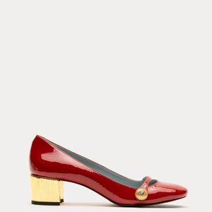 Gaga Pump Crinkled Leather